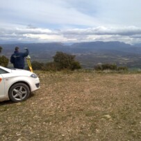 Topografía en acceso a Estopiñán del Castillo desde N-230