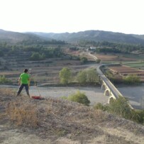 Comienzan los trabajos en el puente sobre el Rio Bergantes en la CV-14 en Zorita (Castellón)