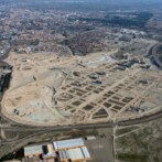 Trabajo de topografía en urbanización de Arcosur (Zaragoza)