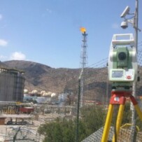 Trabajos de topografía en instalaciones de Enagas en Cartagena (Murcia)