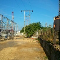 Trabajos de topografía en Subestación Eléctrica de Ponferrada (León)